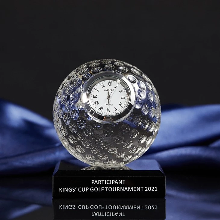 Crystal Ball Golf Award Trophy