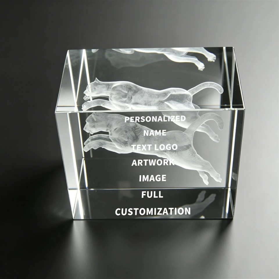 Personalized Laser Etched Crystal Cube suppliers