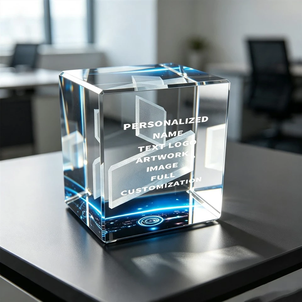 Trofeum Tech Cube Laser Crystal
